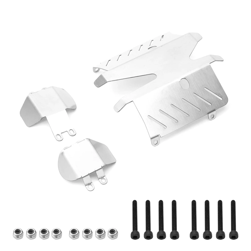 

RC Car Upgrade Stainless Steel Shield Card Chassis Metal Shield Kit For TAMIYA CC02 RC Car Upgrade Accessories