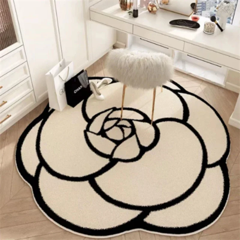 Irregular Living Room Large Area Carpet Floral Pattern Bedroom Carpets Minimalist Home Decoration Rug Short Pile Balcony Rugs IG