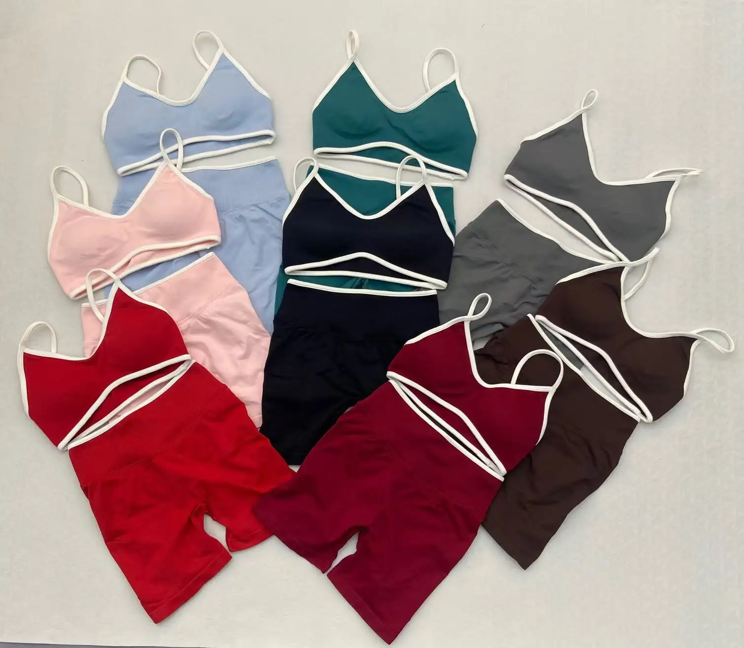 

BS-T1VEO логотип бесшовный костюм для йоги сзади женский быстросохнущий костюм для бега спортивный костюм для фитнеса для женщин