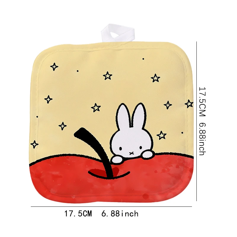 Miffys Heat Resistant Mat Cartoon Character Sublimation Mats Kawaii Comfortable Soft Cushion Single Sided Printing Birthday Gift view 5