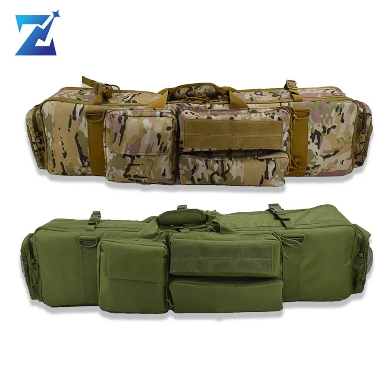 

M249 Tactical Gun Bag Large Capacity Hunting Shooting Gun Case Protective Foam Pad Airsoft Double Rifles Carry Shoulder Bag
