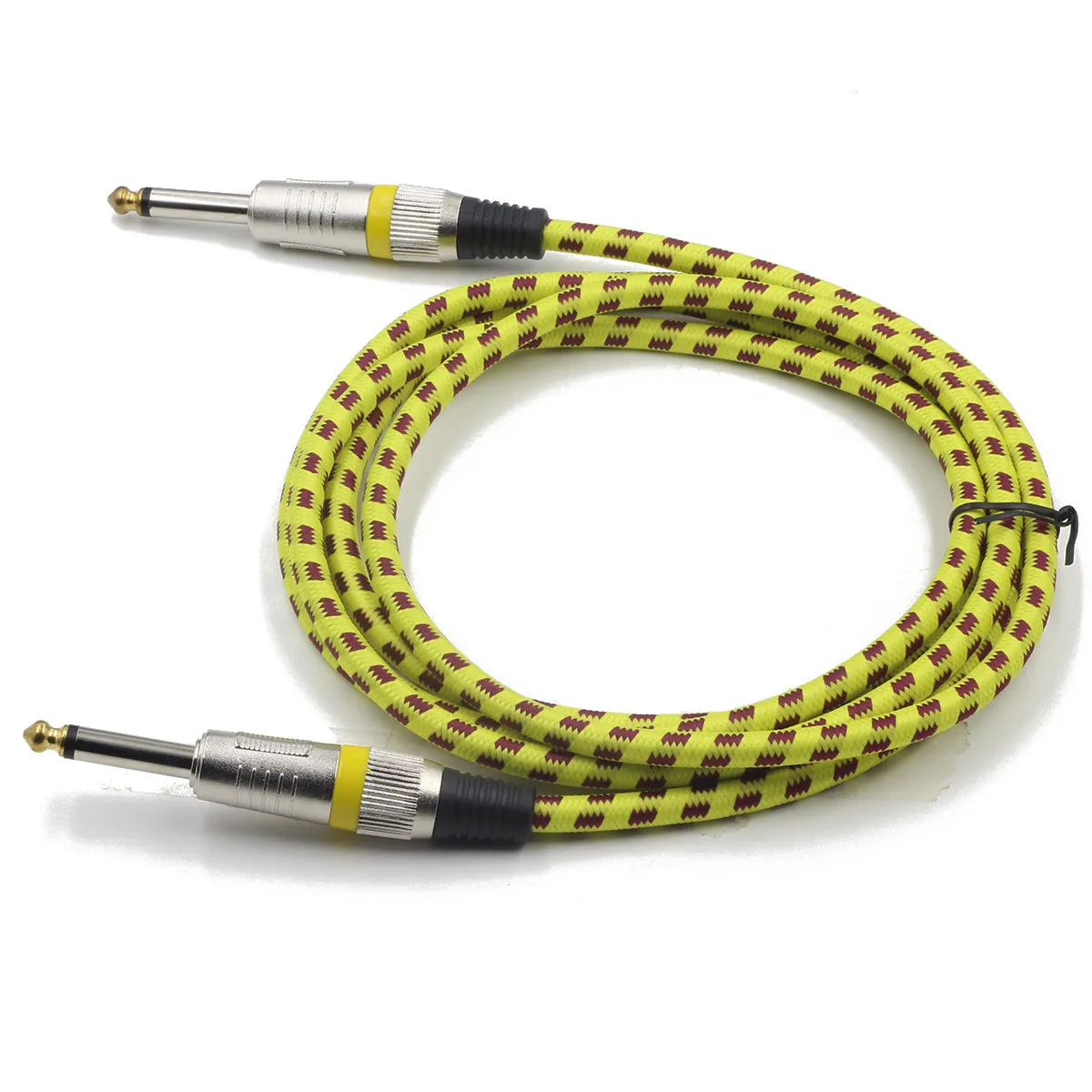 Professional Guitar Cable Premium Braided Instrument Cable for Electric Guitar Bass Piano Keyboard Noiseless High Fidelity