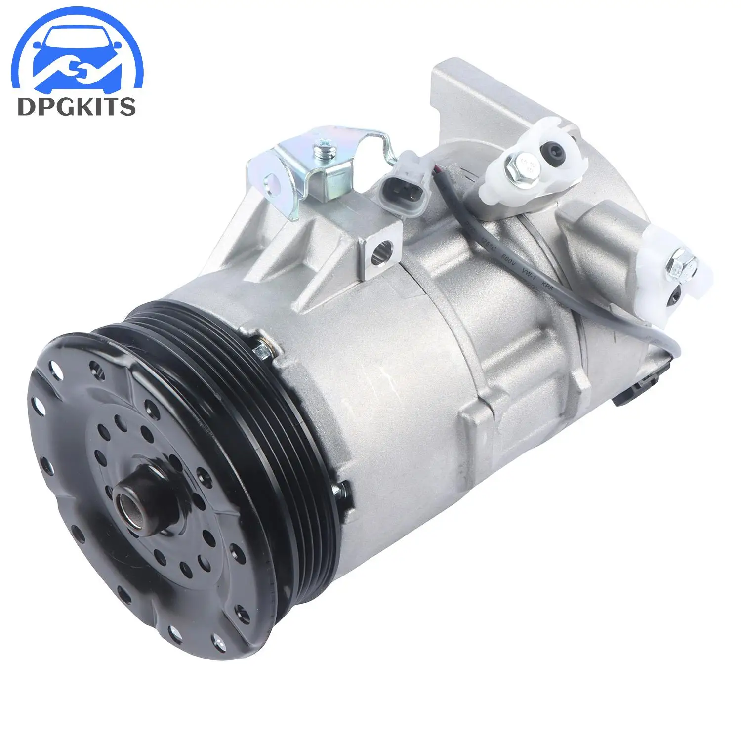 Compressor de condicionamento de ar do porto esquerdo, 447220-9734, 447260-2333, 88310-52551, para Yaris, Vitz, Sienta, Scion X, 04-06 12v 4pk 5se09c