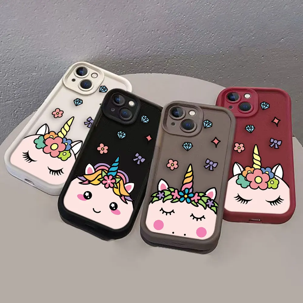 Unique Cute Unicorn Phone Case For Samsung A03 A04 A04E A04S A05 A05S A10S A11 A12 A14 A15 A20 A22 F12 M12 M22 M54 4G 5G Case