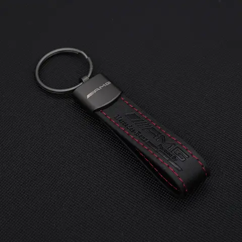Llavero de cuero para coche, accesorios para Mercedes benz AMG W203 W204 W205 W209 W210 W211 W212 W176 W166 W163 W221 GLA