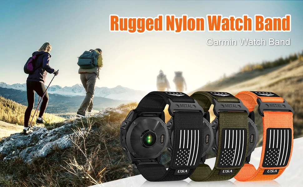20mm 22mm 26mm Schnellwechsel-Armband für Garmin Fenix 9 8 7X 7 Pro Fenix 6X 5X 5Plus Tactix 7 Trail Loop Armband Fenix 8 Band 47 51mm – Detail 1