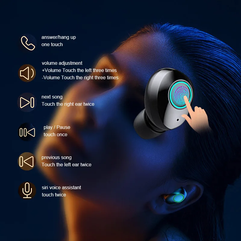 Bluetooth-наушники беспроводные с шумоподавлением и микрофоном
