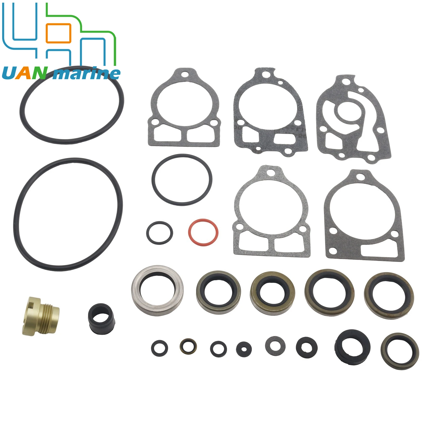26-55682A1 Lower Unit Seal Kit Compatible with Mercury 4 6 Cyl 75 80 90 115 140 150 175 200 225 HP Outboard Motor Sierra 18-2653