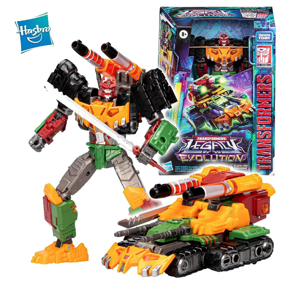 Hasbro transformadores legado evolução série voyager classe bludgeon figura de ação modelo brinquedos hobby presente colecionável