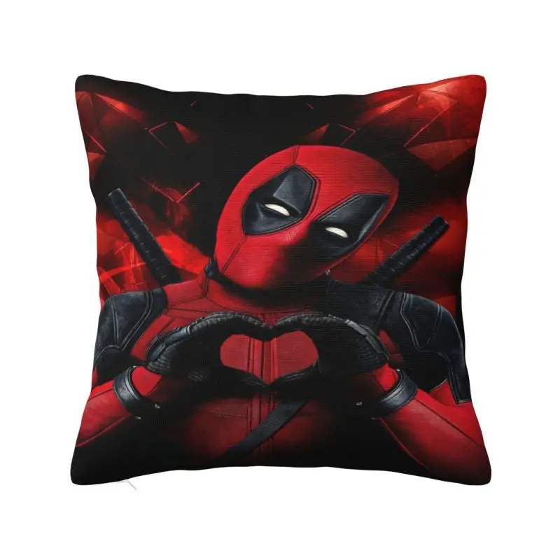 Custom Deadpool Love Modern Pillow Cover Car Cushion