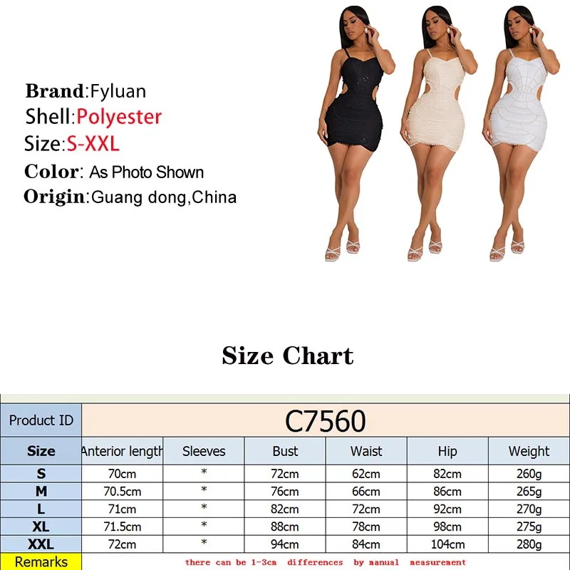 Vestido corto Sexy de Color liso para mujer, vestido con tirantes, cintura recortada, decoración de lentejuelas, Mini vestido de mujer a la moda para fiesta de cumpleaños