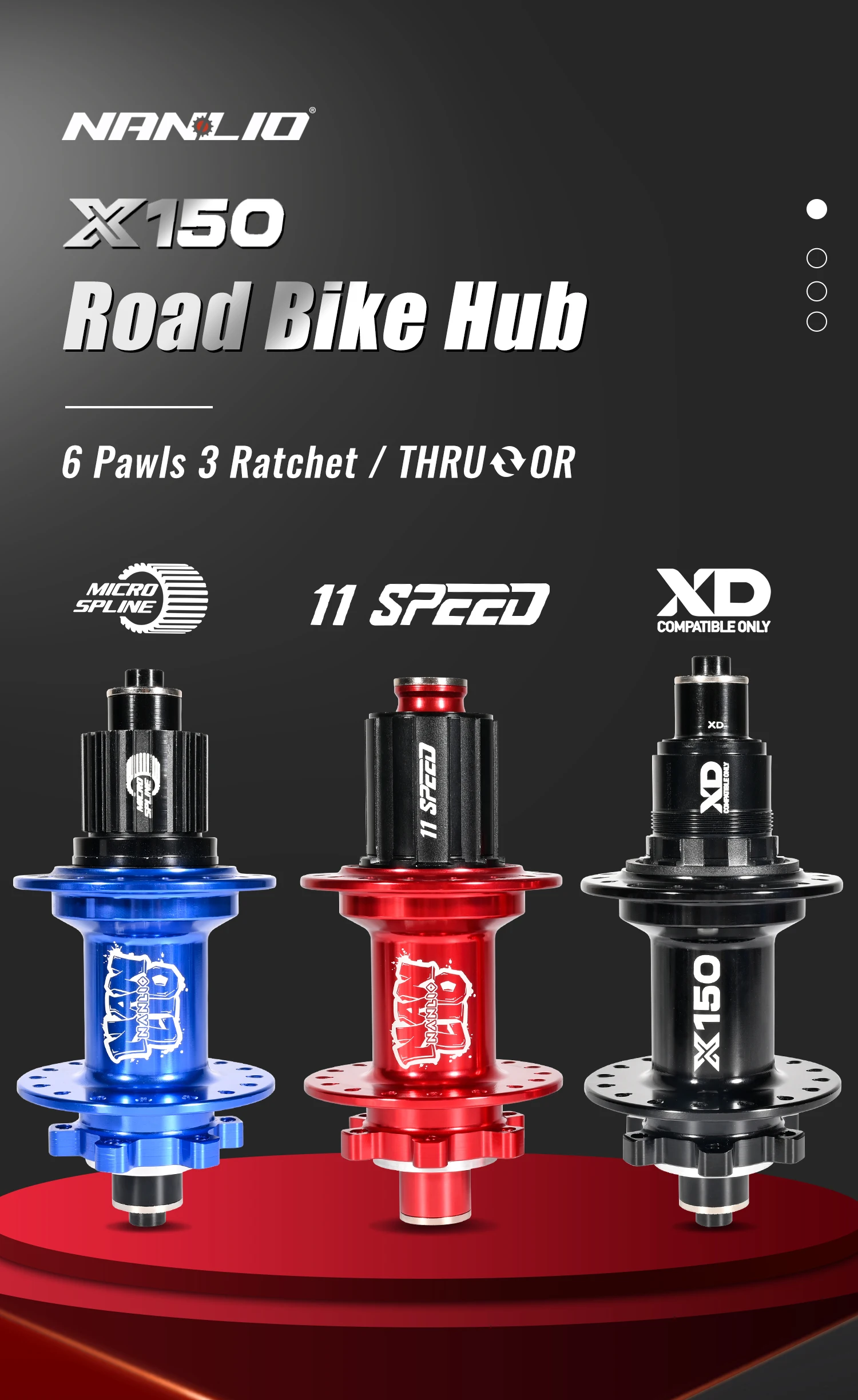 Rennrad naben für Kies fahren vordere Hinterrad naben Nanlio x150 142x12mm x 12mm 28 32 36 Löcher hg nx sx ms 11 12-Gang 6 Sperrklinken – Detail 1