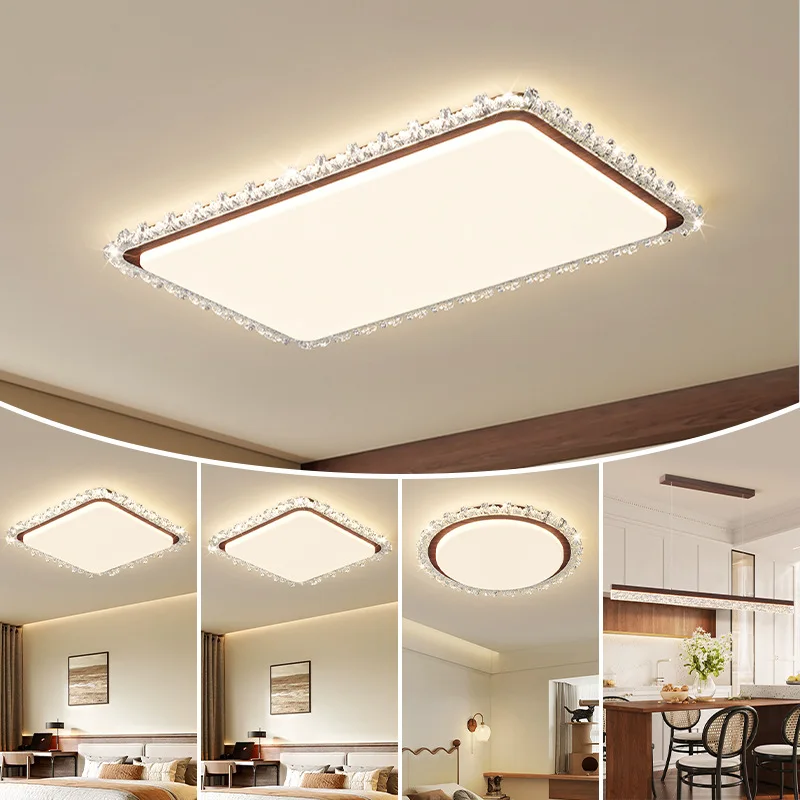 Full spectrum ceiling light Italian light luxury living room hall main advanced bedroom ice crack whole house