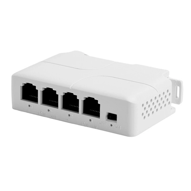 Repeater 1 Input 3 Output DIN-Rail Standard POE Repeater 4-Port Waterproof Extender Hundred Gigabit Network Extender