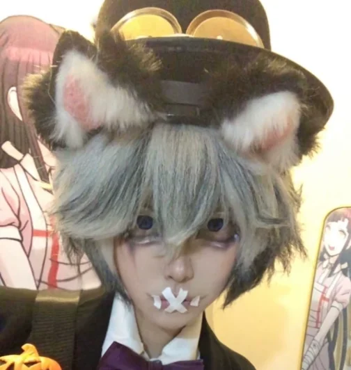 

Rechargeable Animated Cat Ear Headband, Detachable Hair Hoop with Moving Ears, Electric Furry Cosplay Headwear for Women