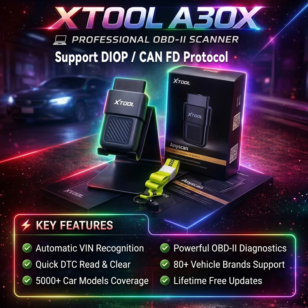 

2026 XTOOL Anyscan A30X PK A30M Car Diagnostic Tool Support CAN FD and DOIP Bluetooth OBD2 Scanner 26+ Reset Service Code Reader