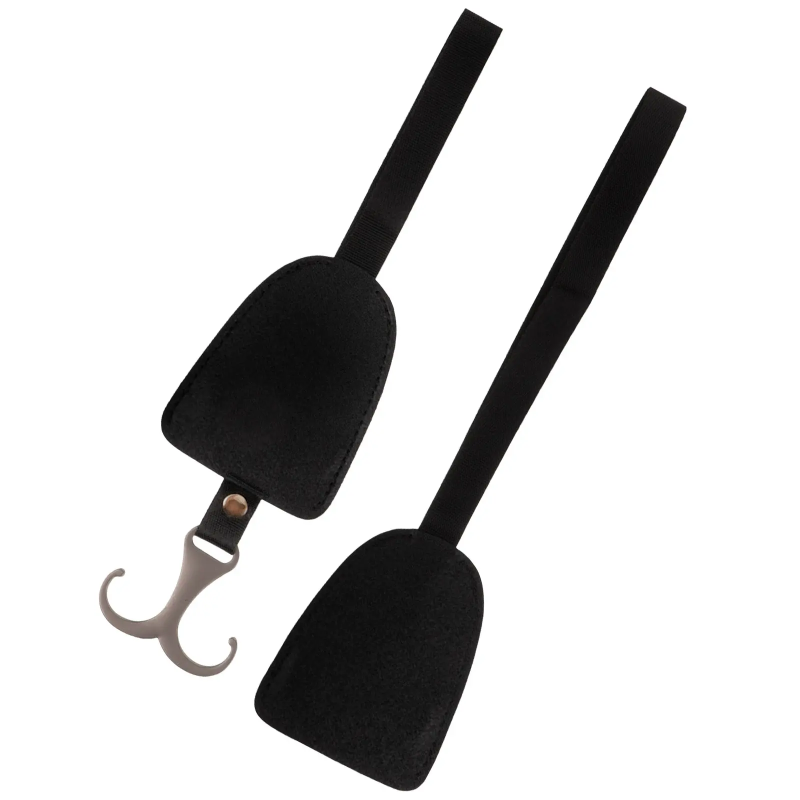 2Pcs Car Headrest Hooks Zinc Alloy Microfiber Multi-Functional Concealed Back Seat Hangers for Groceries Handbags