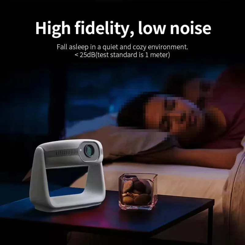 Android 11 Mini Portable Projector K1 720P 230 ANSI Lumens 4K LCD Smart Autofocus Keystone Home Outdoor