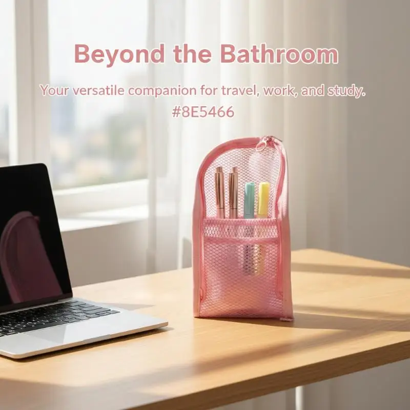 Large Capacity Travel Cosmetic Bag Waterproof PVC Organizer for Toiletries