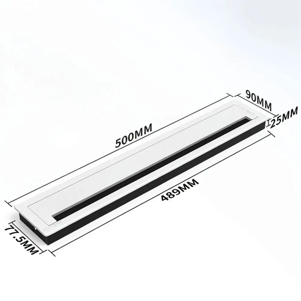 Durable Rectangular Aluminum Desk Cable Hole Cover Organizer For For Deen Conference Office Furniture Cable Management System