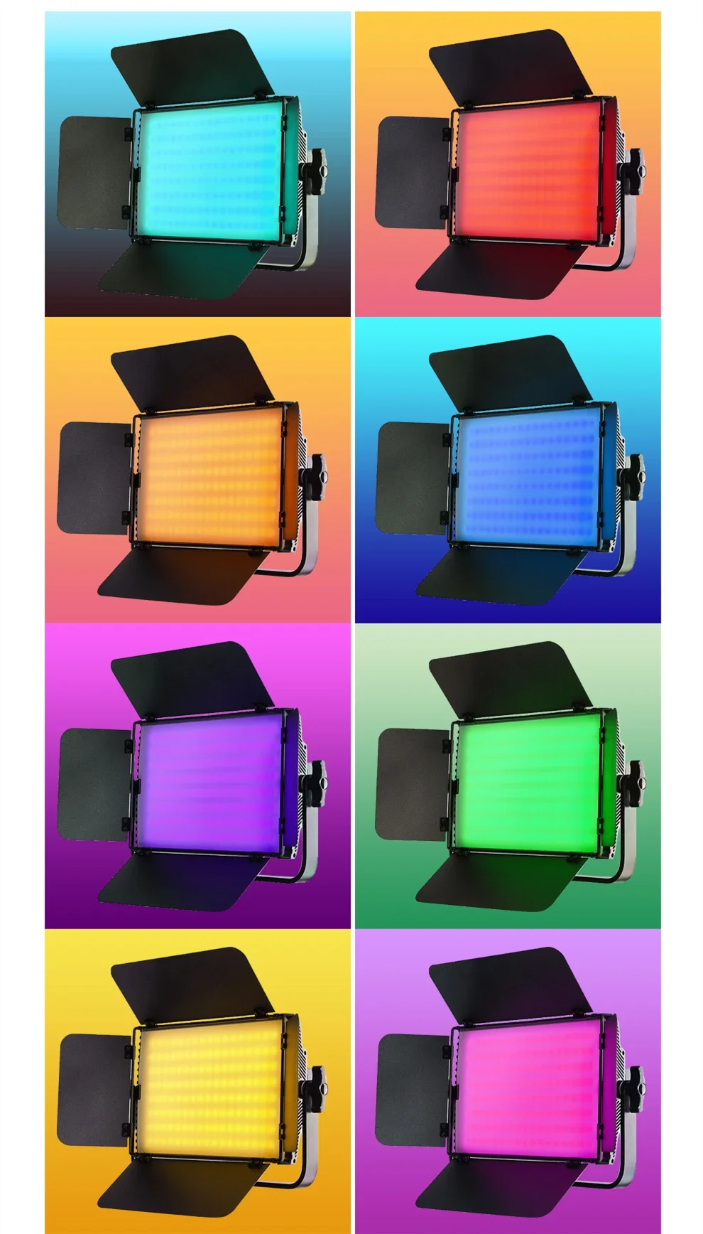 

Лидер продаж, RGB видеолампа, полноцветная студийная фотостудия, пленка, комплект освещения RGB, 60 Вт, светодиодная панель, регулируемые цвета, сцена L