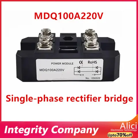 단상 정류기 브리지 MDQ100A220V MDQ100A36V 100A MDQ100A 12V 24V 36V 48V 60V 220V 600V 800V 1000V 1200V MDQ100A1600V