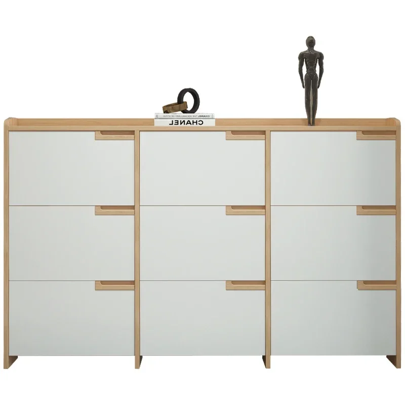 

Ультратонкий наклонный шкаф для обуви, домашний дверной проем, простая современная дверь