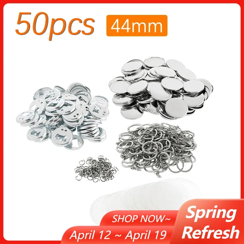 

44 мм 58 мм брелок открывалка для бутылок значок КНОПКА поставка базовые детали материалы 50 комплектов для значков устройство для изготовления кнопок сделай сам