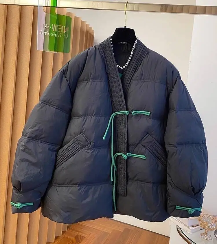 

Parkas Womens Work Winter Polyamide Downfilled Double-Layered Multi-Pockets Zip-Up Functional Techwear Insulated Hiking Camping