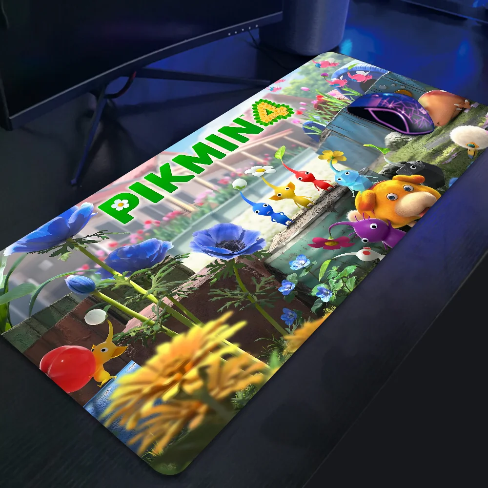 P-Pikmin Mousepad Large Gaming Mouse Pad LockEdge Thickened Computer Keyboard Table Desk Mat image 3