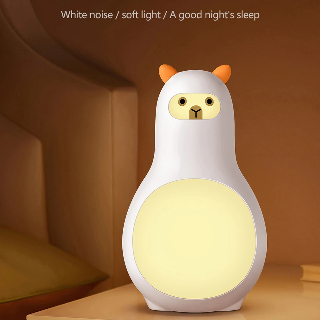 Portable Sleeping Aid Speaker Warm Mode Night Light 50H Long Battery Life Multiple Sound Scenes Sleep White Noise instrument