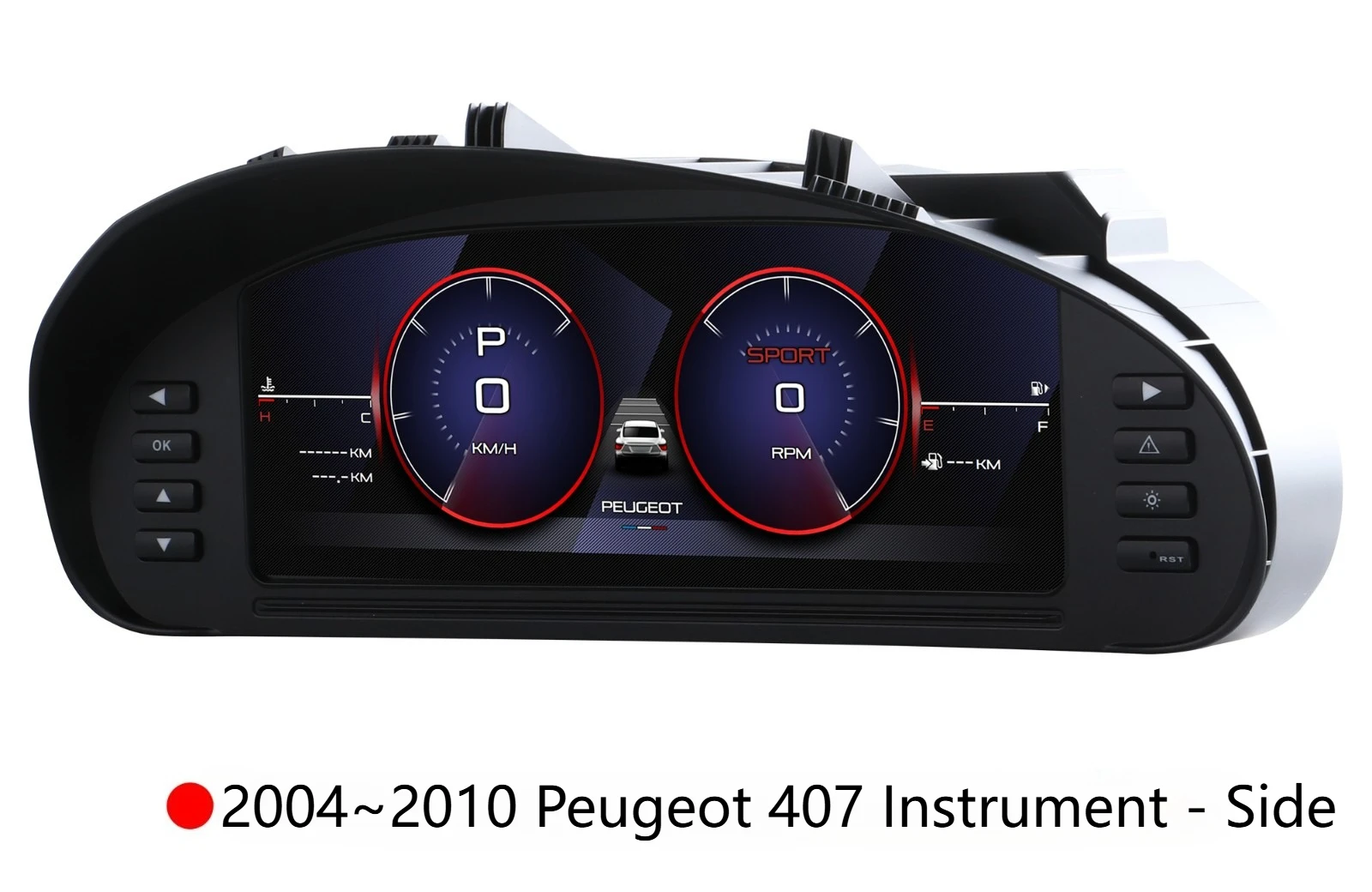 

For Peugeot 407 407SW 2004-2010 Cluster Display Dashboard Digital Instrument LCD 10.3 Inch Linux Carplay Speedometer Tachometer
