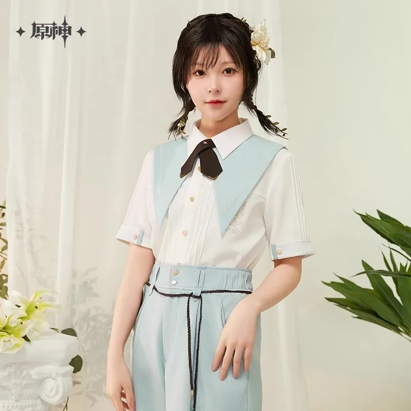 

Official Genuine GenshinImpact Wendy Theme Impression Series Short Sleeve Shirt Genshin Anime Peripheral Gift