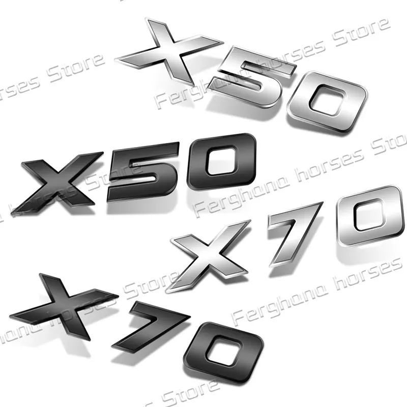 Autocollant d'emblème latéral de garde-boue de carrosserie de voiture avec Logo de lettre 3D en plastique ABS pour Proton X70 X50, Badge de coffre arrière, accessoires