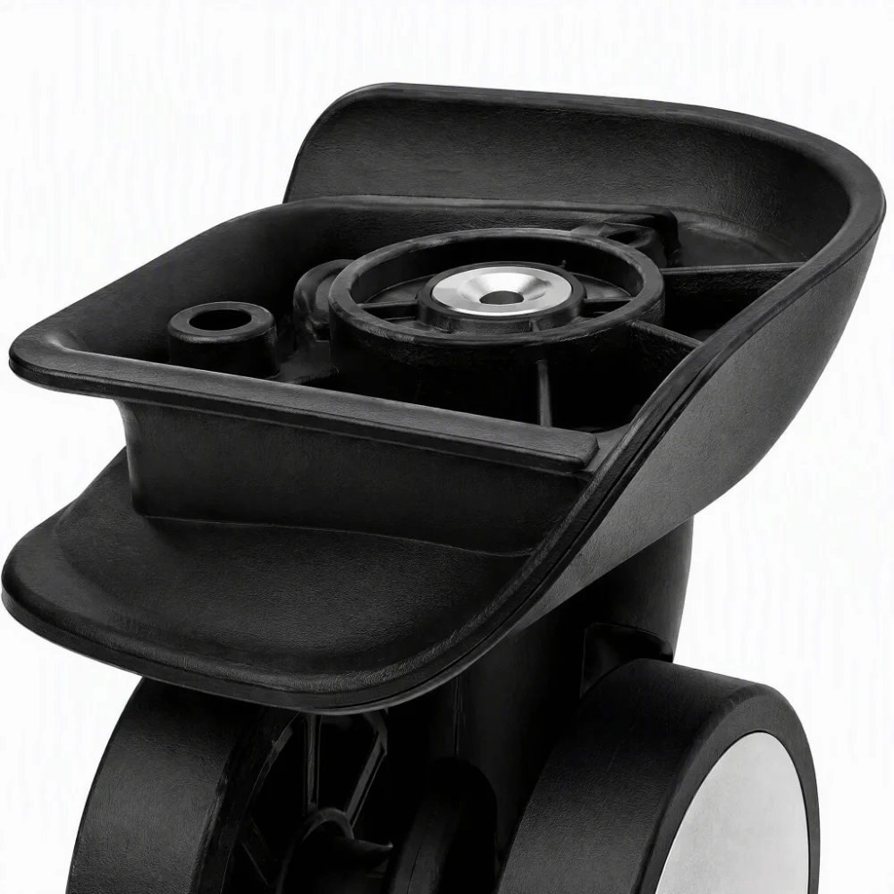 2pcs Easy Install F-61 Luggage Wheels Double Row ABS Suitcase Wheels Suitcase Casters Travel Suitcase