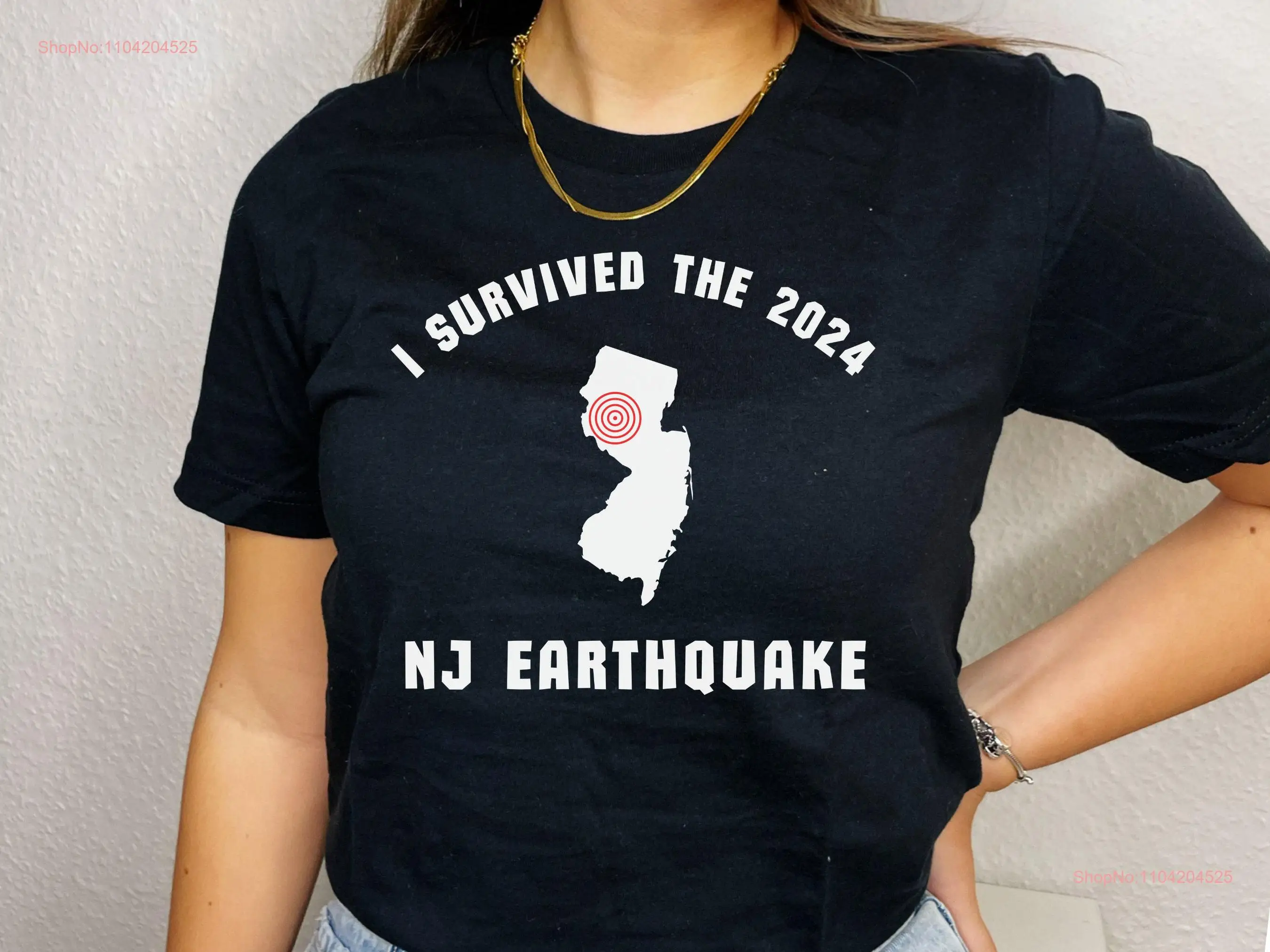 New Jersey earthquake survivor tee shirt I survived the 2024 t NJ earth quake funny gift science teacher