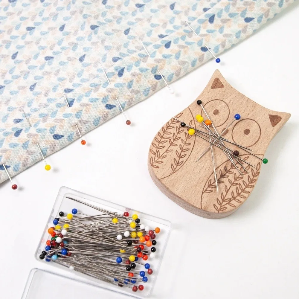 

DIY Animal Magnetic Pin Holder Cross Stitch Beech Wood Sewing Pins Sewing Crafts Tool 38mm Needle Holders Sewing Needle Tools