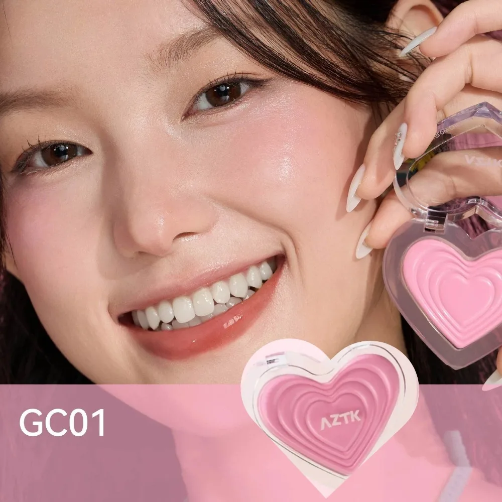 AZTK Blusher Color Face Makeup Rendering Blush Cream Moisturizer Long Lasting Beauty Expands Cheek Tint Makeup Cosmetics