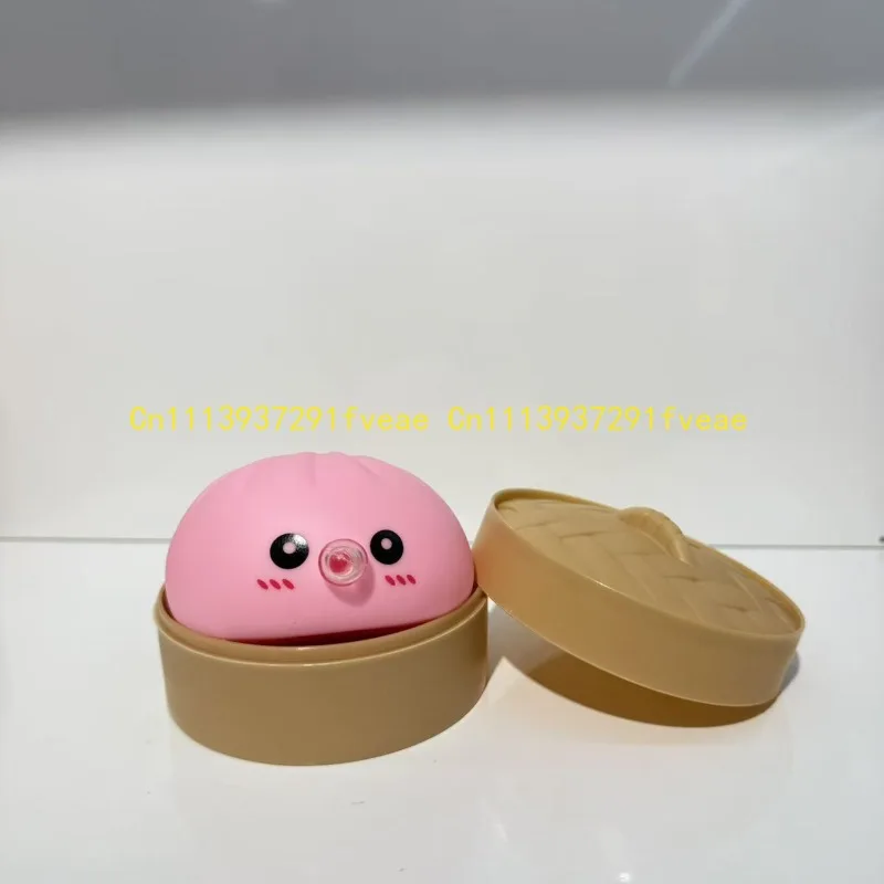New Bubble Blowing Simulation Baozi SquishyToyLarge Steamer Basket Expression Baozi Stress Relief Decoration Birthday Gift Sloth