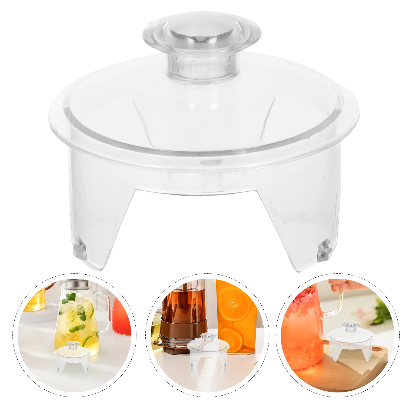

Water Pitcher Lids Covers Plastic Bottle Stoppers For Carafe Water Jug Glass Bistro Pitcher Home Office Hotel Transparent