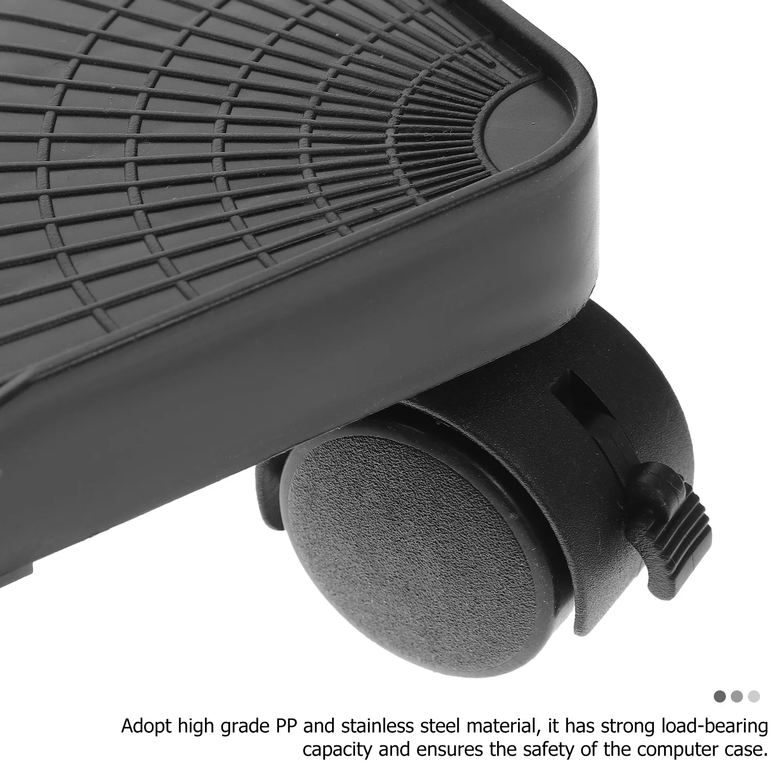 컴퓨터 타워 스탠드 40Kg 하중 용량 롤링 데스크탑 타워 스탠드 책상 아래 PC 바닥 거치대 이동식 컴퓨터 카트