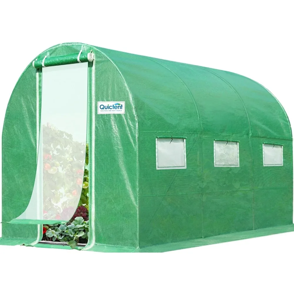 

Premium Greenhouse for Outdoors, 10x6.6x6.6FT Upgraded Portable Walk-in Heavy Duty Frame Large Garden Plant Hot Outside Hoop Ho