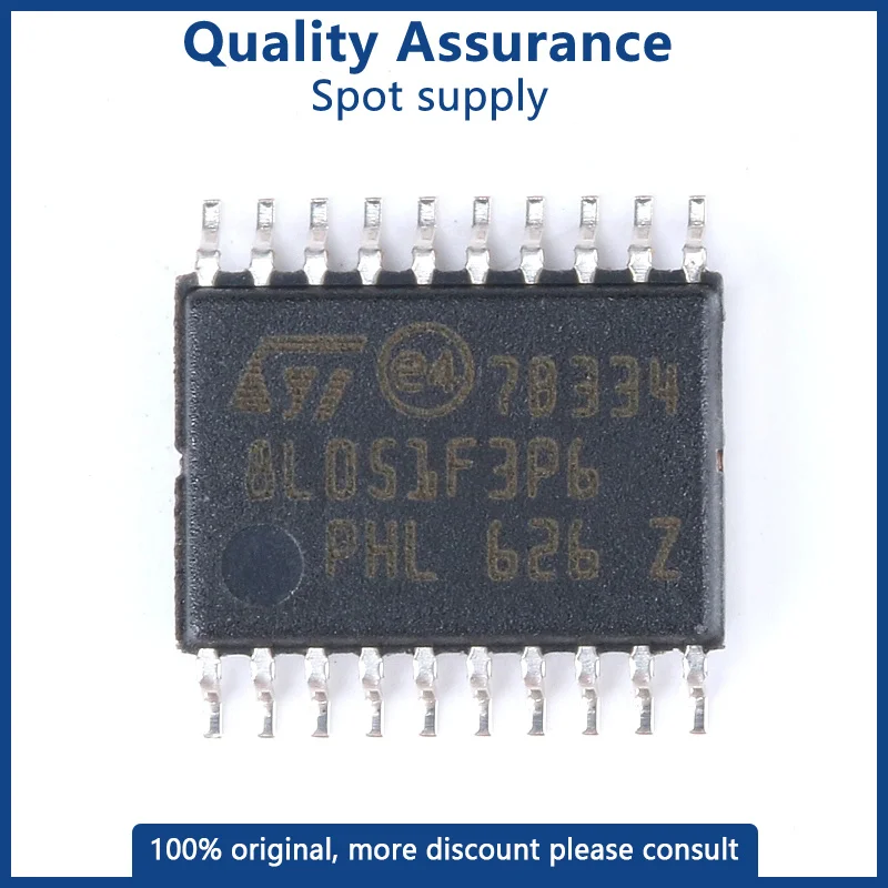 

STM8L051F3P6 STM STM8 STM8L STM8L051 STM8L051F STM8L051F3 IC MCU 8BIT 8KB FLASH TSSOP-20