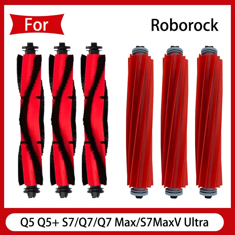 Main brush rubber brush replacement is suitable for Roborock sweeping robot Q5 Q5+ S7/Q7/Q7 Max/S7MaxV Ultra P10/P10 Pro/robot v