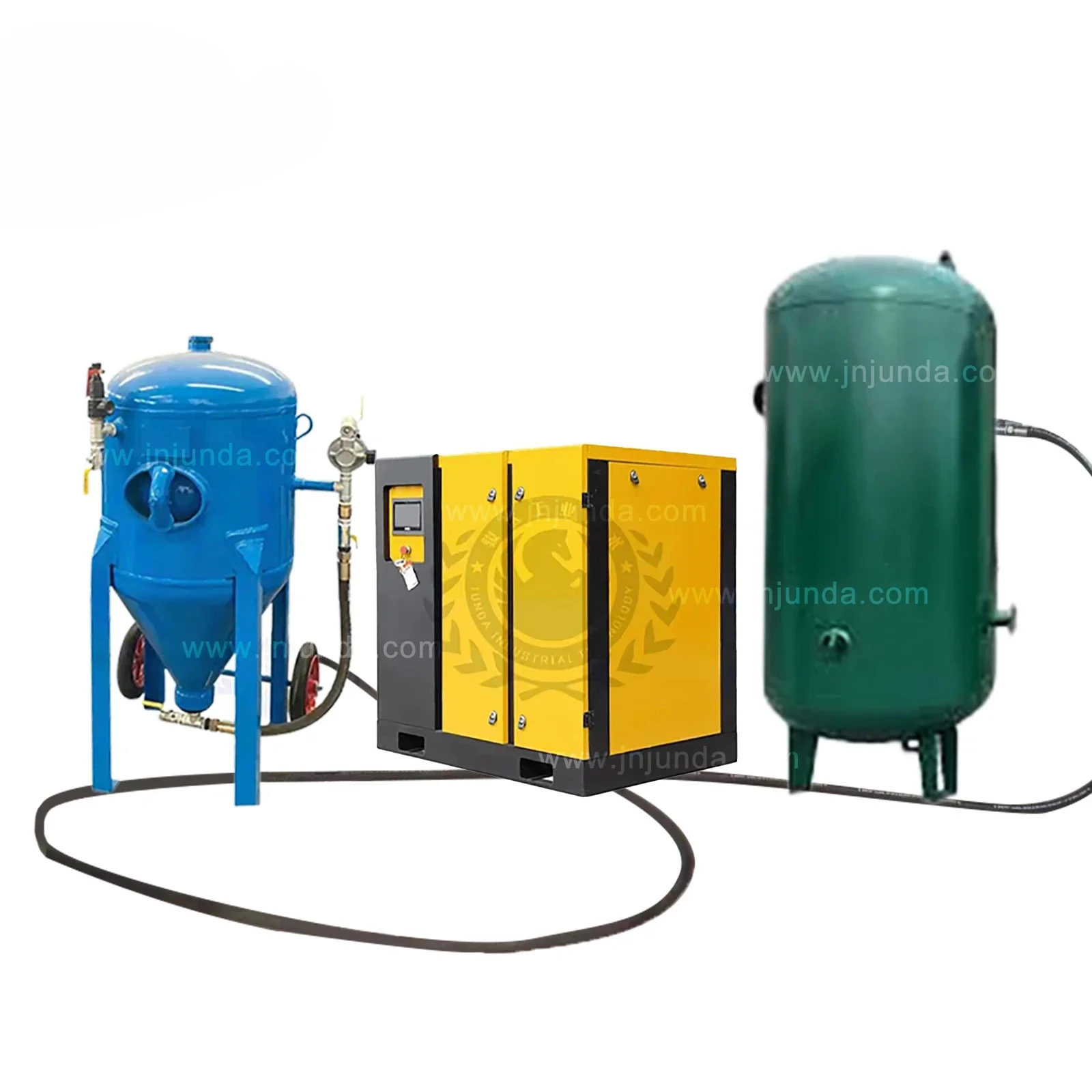 

Портативная высокоэффективная пескоструйная машина JD700W 800D с автоматическим напорным баком для очистки и обработки.