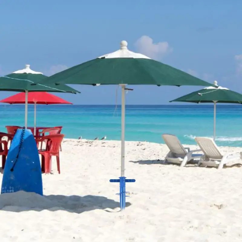 Verstellbarer Sonnenschirm Sanda nker tragbarer Sonnenschirm Strand Sonnenschutz verschluss wind abweisender sicherer Schirmst änder für den Strand