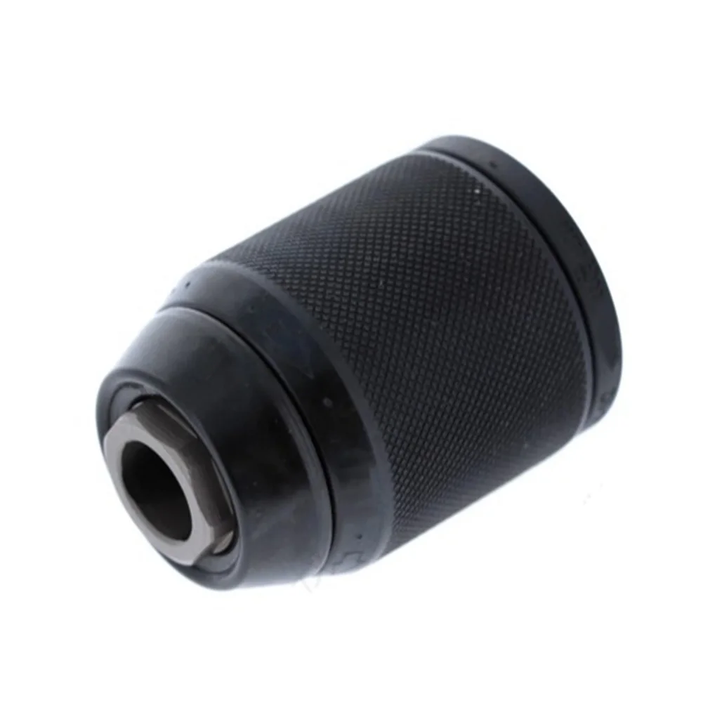 Black Keyless Drill Chuck Self Tightening Precision Self Tightening Versatile Clamping Range Enhanced Knurled Grip