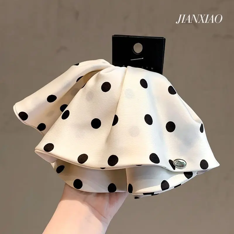Korean style polka dot versatile ponytail clip layered hair clip fashionable clip elegant stylish claw