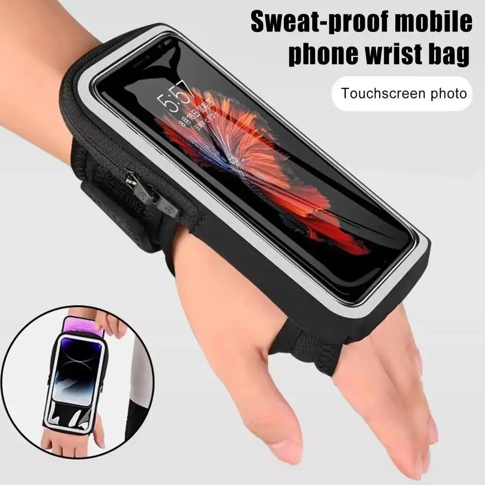 ملموس الهاتف الذراع العصابات الذراع/المعصم/الكتف 7 بوصة للجنسين الهاتف الخليوي شارات مطاطا متعدد الألوان حقيبة التخزين الأساور الناقل