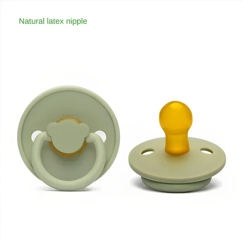 Baby pacifier environmentally friendly food grade silicone non bisphenol newborn pacifier solid color silicone pacifier baby gif